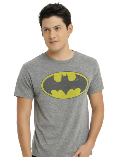 batman distressed logo t shirt